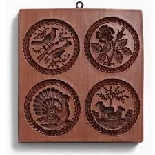 Four Round Pictures Cookie Mold