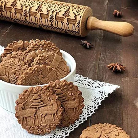 Holiday Embossed Rolling Pin