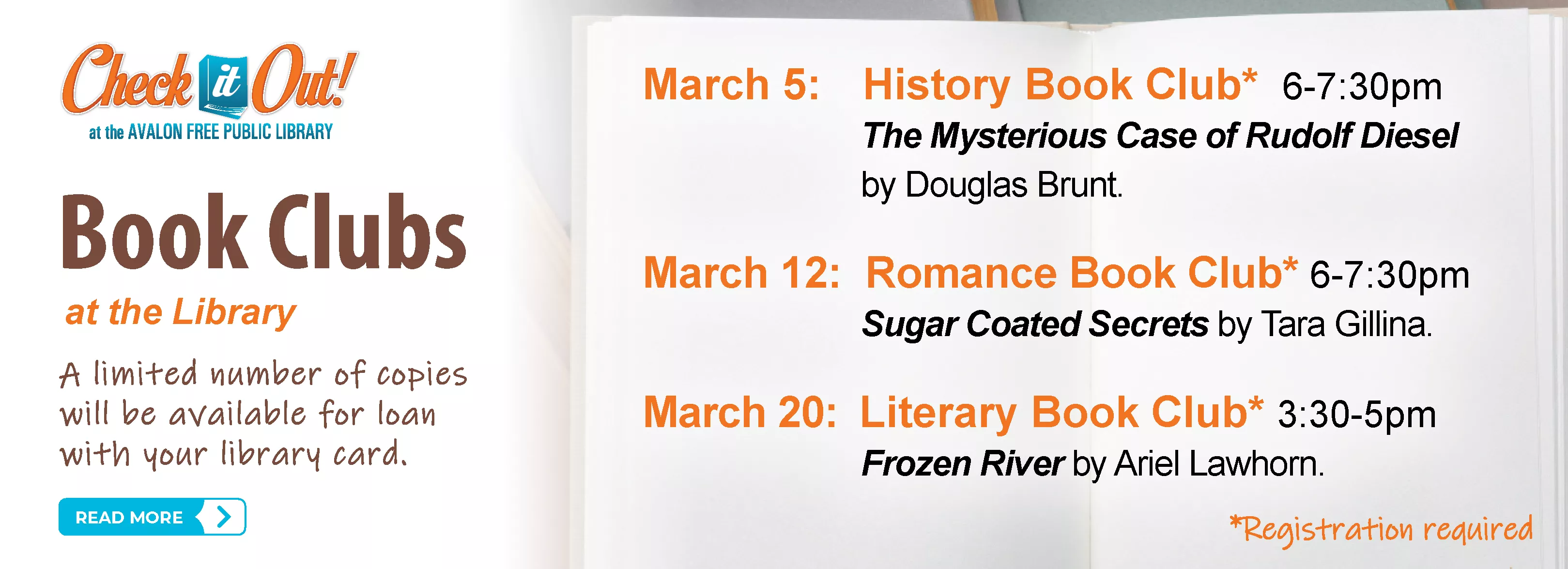 March Book Clubs