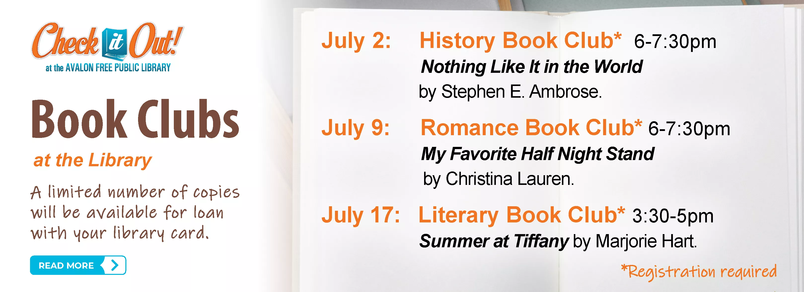 July Book Clubs
