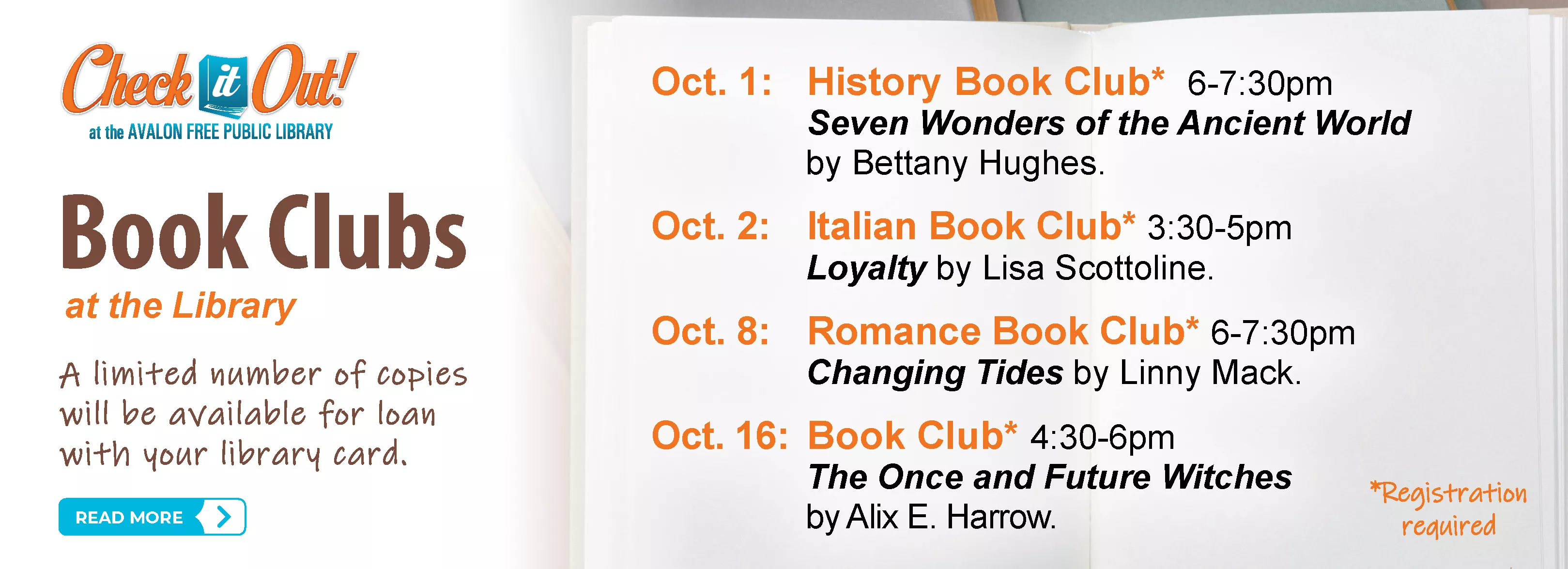October Book Clubs