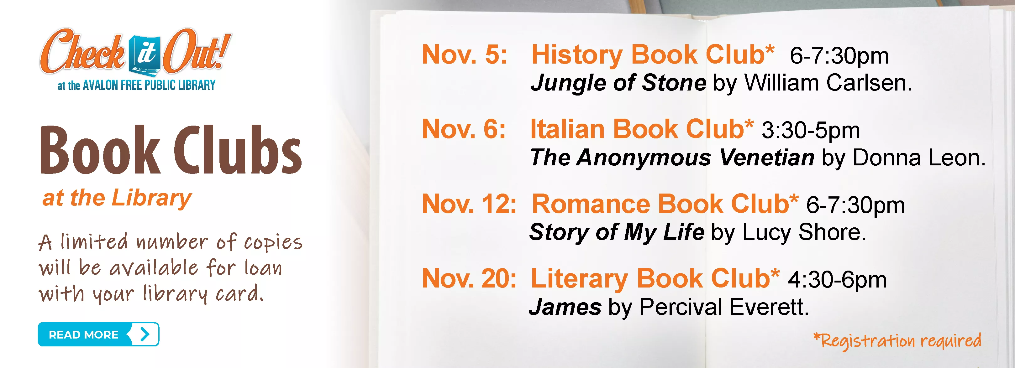 November Book Clubs