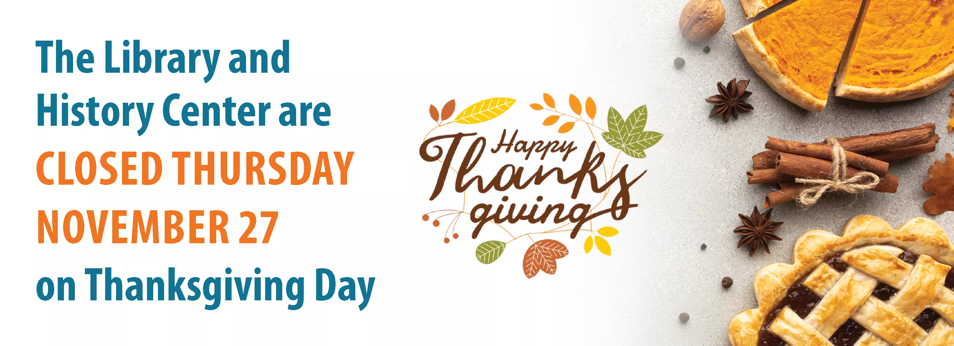 Closed for Thanksgiving