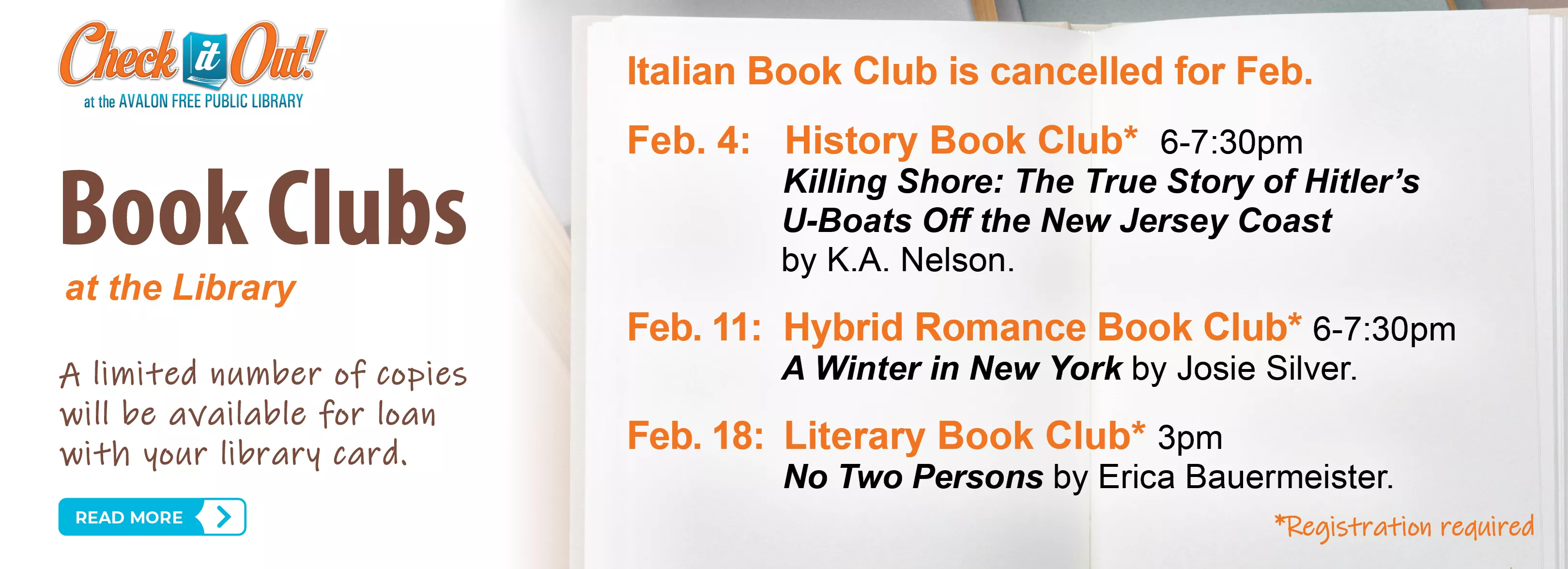 February Book Clubs