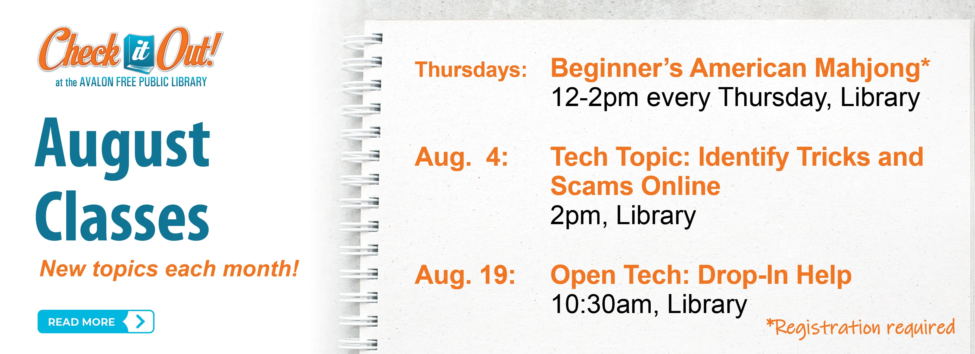 August Classes